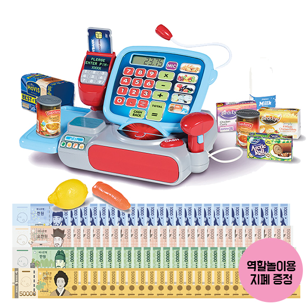 캐스돈 슈퍼마켓 계산대 놀이세트 (지폐 추가증정)