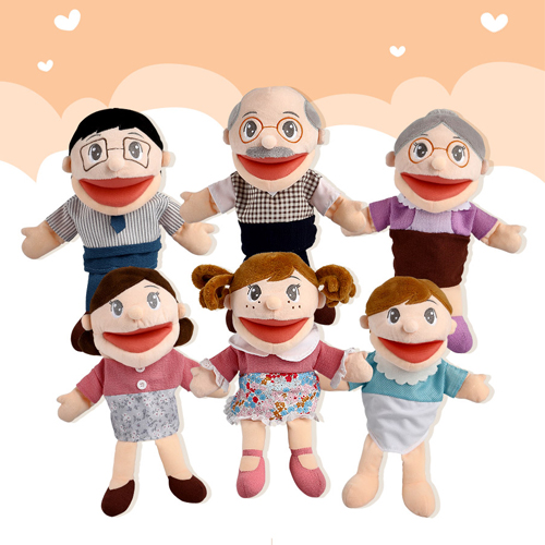 뚜시베베 입벌리는 가족 손인형6종