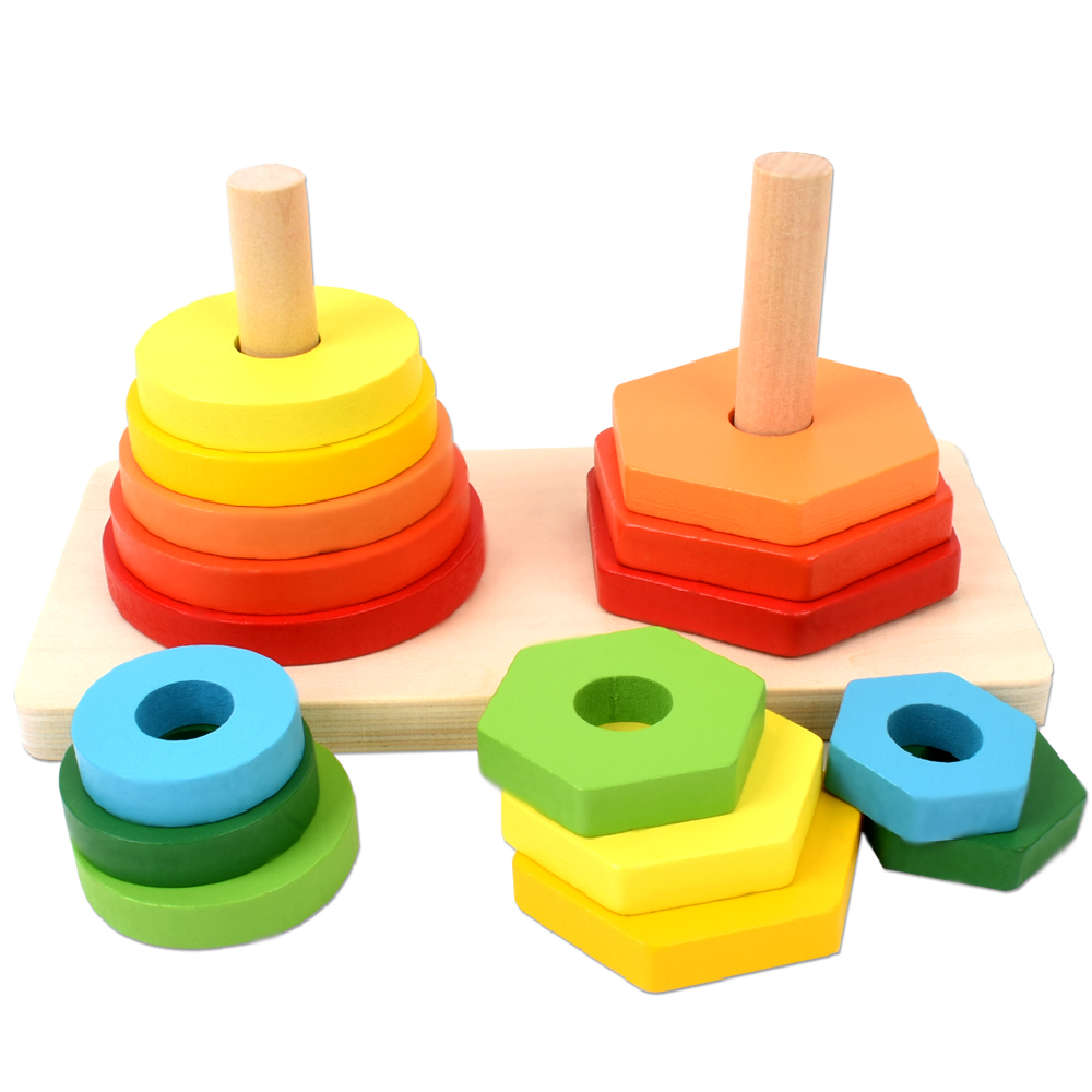 더블 타워 하노이 탑 쌓기