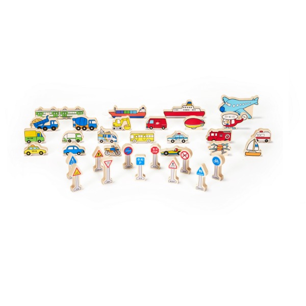 교통표지판과탈것들핵심모형34(자작합판)