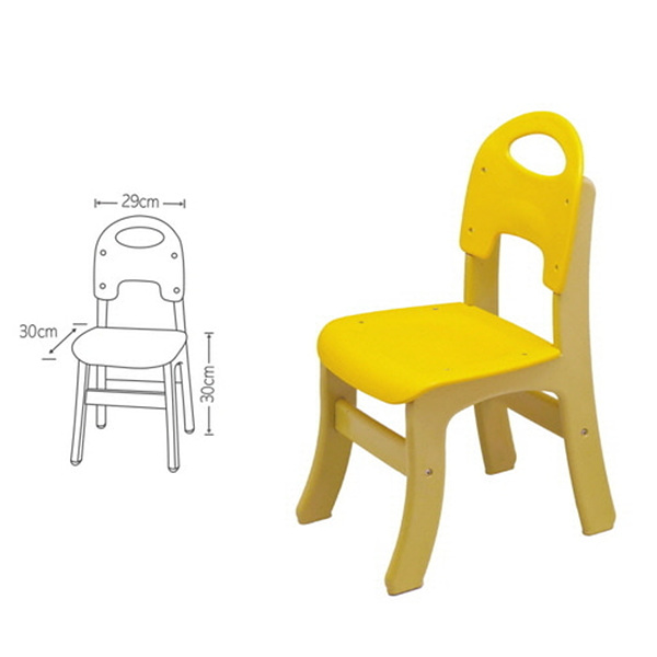 안전의자①노랑 (유치)