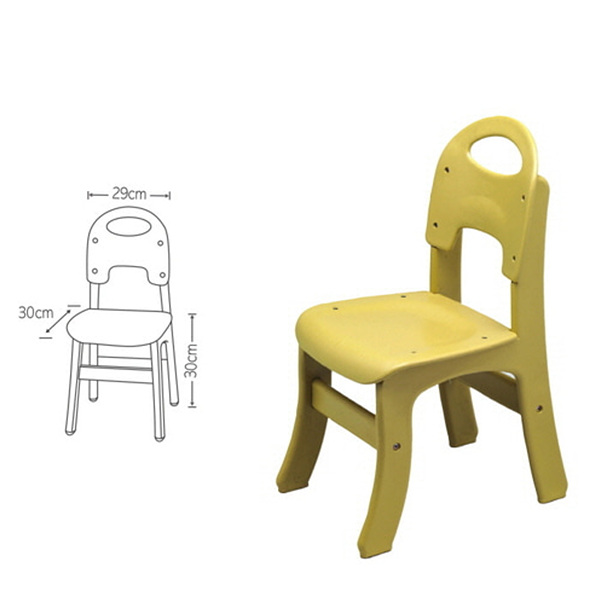 안전의자①나무 (유치)