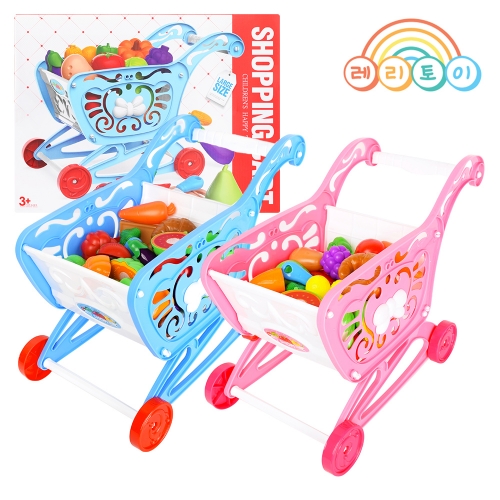 레인보우리퍼블릭 어린이 쇼핑카트놀이(블루)