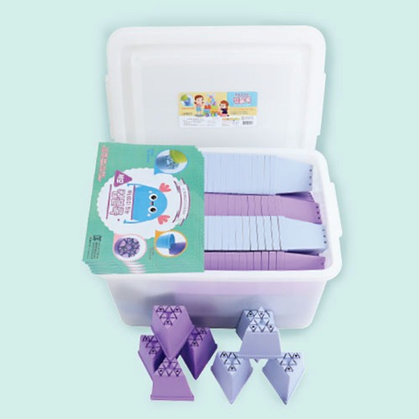 무너지지않는 삼각 컵블럭