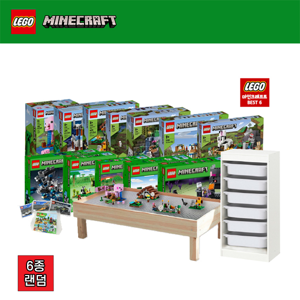 [레고(LEGO)세트 특별전] [본사] 기관용 레고 마인크래프트 베스트 6 세트 (설명서코팅)
