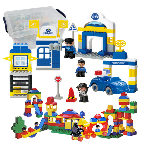 [본사] 피플 경찰서 레고블럭 213p (레고듀플로호환)