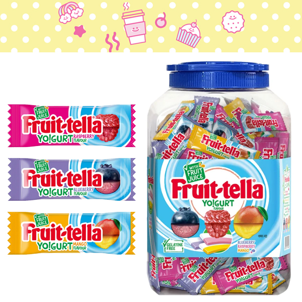 후룻텔라 요구르트 맛 츄잉 캔디 1,375g 대용량 사탕 젤리 카라멜 수입 사탕 PERFETTI VAN MELLE